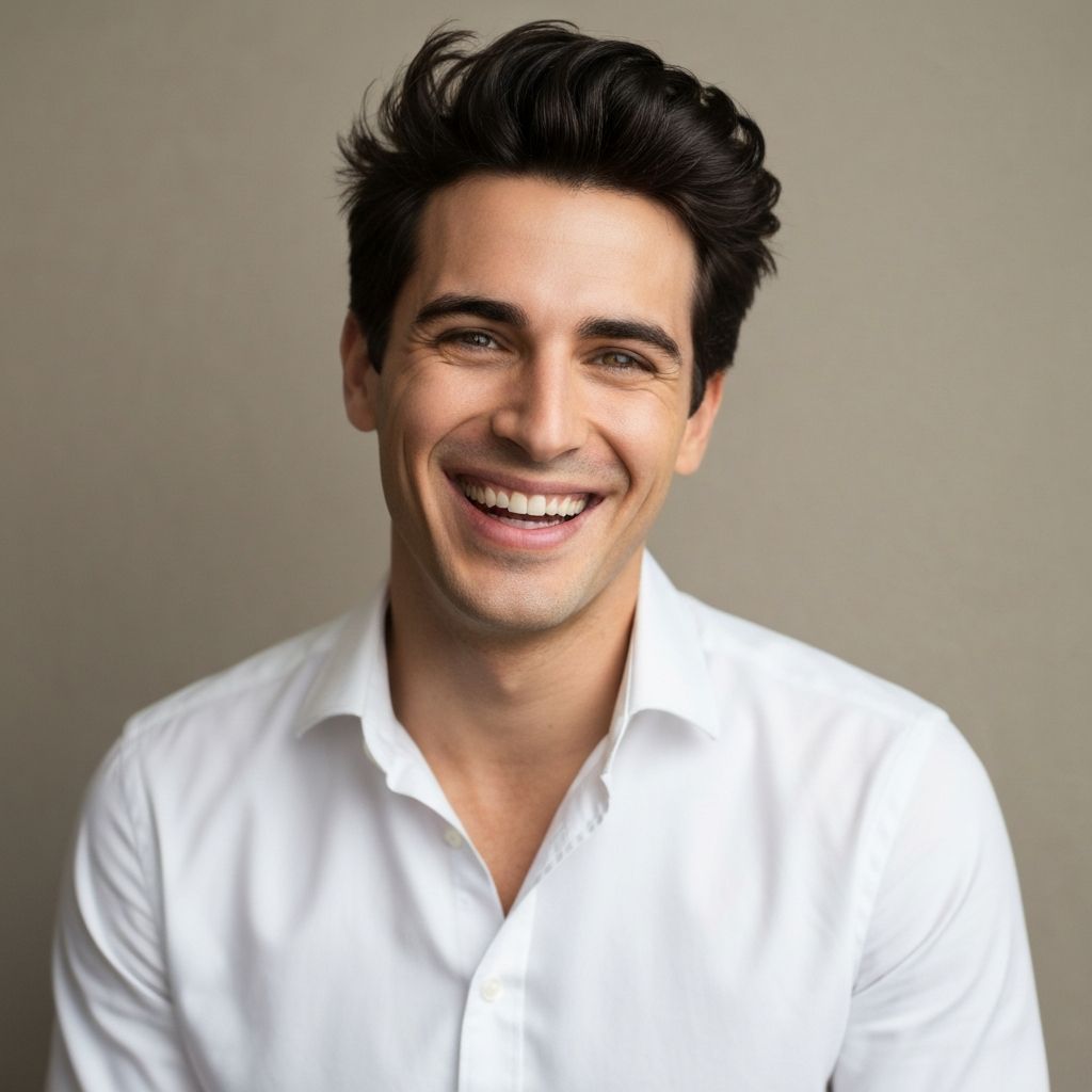 Szczęśliwy mężczyzna