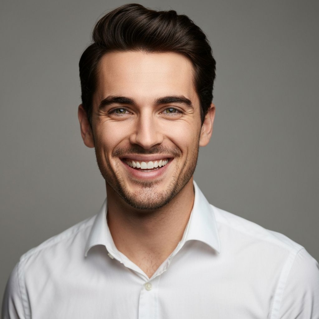 Szczęśliwy mężczyzna